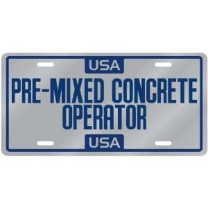  New  Usa Pre Mixed Concrete Operator  License Plate 