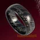 COOL Black LOTR Tungsten Carbide Band Rings 8mm #9 W3