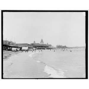  Bathing beach,Narragansett Pier,R.I.