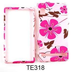  CELL PHONE CASE COVER FOR MOTOROLA DROID A855 PINK FLOWERS 