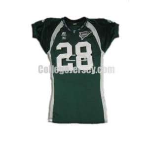   No. 28 Game Used Tulane Russell Football Jersey