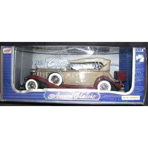  Anson Classic 1932 CADILLAC SPORT PHAETON Diecast Car 1:18 