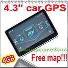 GPS Navigation FM MP3/4 Touch Screen FREE MAP 4GB  
