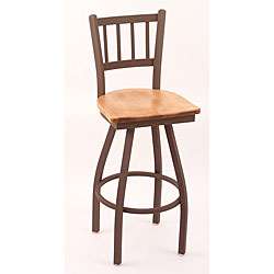   25 inch Counter Swivel Stool with Medium Maple Seat  Overstock
