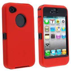 Red Otterbox Apple iPhone 4 Defender Case  Overstock