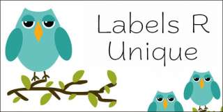 CUTE PINK & BROWN OWL~ Return Address Labels  