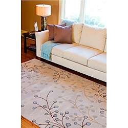 Hand tufted Whimsy Ivory Wool Rug (5 x 8)  Overstock