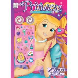  Princess Book to Color Play Set [With Stickers and Lip 