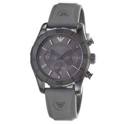Emporio Armani Mens Sport Grey Dial Quartz Chronograph Watch 