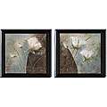   Magnolias I and II Framed 2 piece Canvas Art Set  Overstock