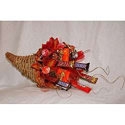 Candy Cornucopia Gift Basket  