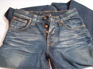 Nudie Jeans SLACKER JACK Organic Sharp Used Blue 29x32  