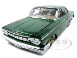 1962 CHEVROLET BEL AIR GREEN 118 DIECAST MODEL CAR  