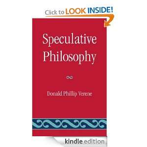  Speculative Philosophy eBook Donald Phillip Verene 