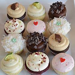 Queen Bee Baking Company Assorted Dozen Gourmet Cupcakes   