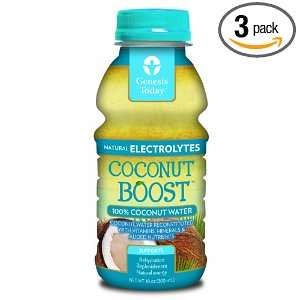  Genesis Today Coconut Boost Juice, 10 Ounce (Pack of 3 
