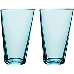 Orrefors Mingle Turquoise Tumbler Glasses (Set of 2)  