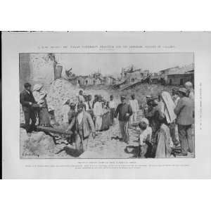  Italian King & Suffering Subjects Calabria 1905 Italy 