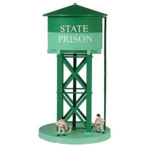  HO B/U State Prison Water Tower, Lighted w/Fig Toys 