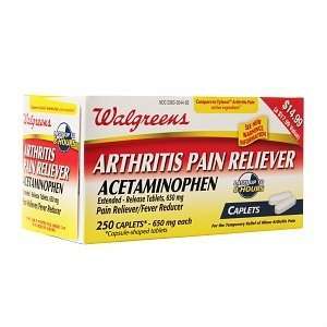  Walgreens Arthritis Pain Reliever Caplets, 250 ea: Health 