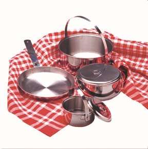   Family Stainless Steel Cook Camping Set Pots 049794134355  