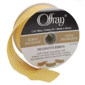  Offray Verano Ribbon 1 1/2 Wide (size 9) 10 Yards Yellow 
