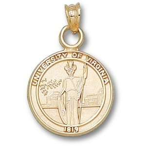 University of Virginia Seal Pendant (Gold Plated)  Sports 