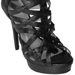 Liliana by Journee Co Womens Jayden Strappy Ankle Platform Heels 