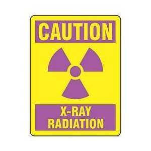  Caution Radiation Sign,10 X 7in,pink/yel   ACCUFORM: Home 