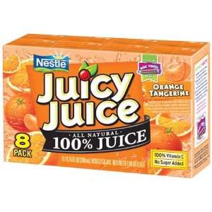 Juicy Juice 100% Juice Orange Tangerine 6.75 Flat Oz Boxes   4 Pack 