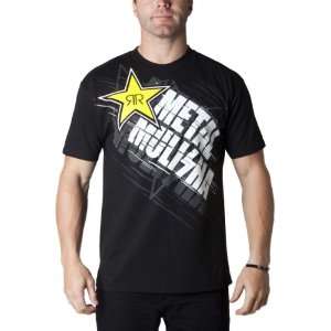 Metal Mulisha Rockstar Express Mens Short Sleeve Casual Shirt   Black 