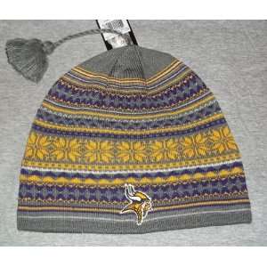  Minnesota Vikings Tassel Knit Hat: Sports & Outdoors