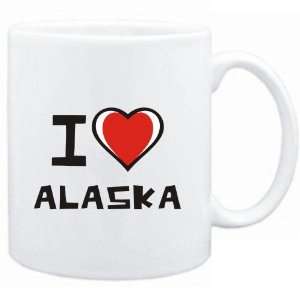  Mug White I love Alaska  Cities