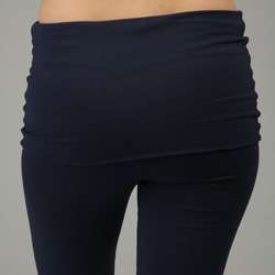 Le Donne Womens Fold over Yoga Pants  Overstock