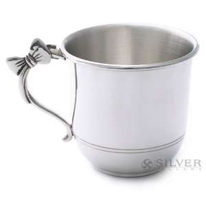  Salisbury Pewter Baby Cup with Bow Handle: Baby