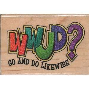   Would Jesus Do Wood Mounted Rubber Stamp (H116) Arts, Crafts & Sewing