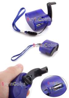 USB Hand Power Dynamo Torch Charger Cellphone MP3 PDA  