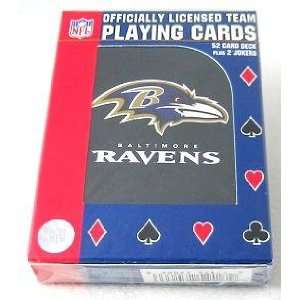  BALTIMORE RAVENS LOGO PLAYING CARDS NFL POKER DECK: Sports 