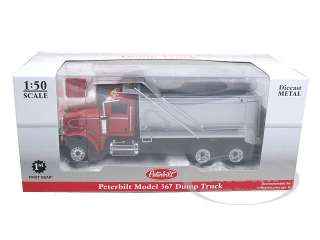 Brand new 1:50 scale diecast model of Peterbilt Model 367 Dump Truck 