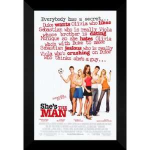 Shes the Man 27x40 FRAMED Movie Poster   Style A 2006:  