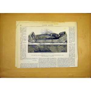  Tomb Henry Ii England Richard Lion Heart Print 1868