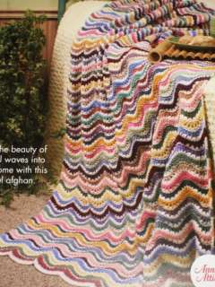 Waves of Warmth Annies Scrap Crochet Afghan Pattern  