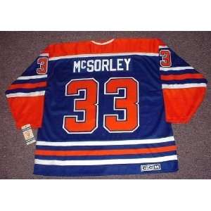  MARTY McSORLEY Edmonton Oilers 1987 CCM Vintage Throwback 