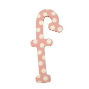   Newarrivals WPDF 050 5 in. Polka Dot Letters F in Pink: Home & Kitchen
