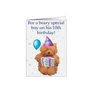  Beary Special 10th Birthday Boy Card: Toys & Games
