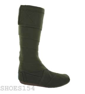 TOMS OLIVE Vegan Womens Wrap Boots  