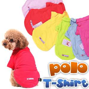 New Colorful Pet Dog Clothes Cotton Comfort T Shirt Tops XS L Eqn 