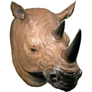    Life Size Wall Mounted Rhinoceros Rhino Head: Home & Kitchen