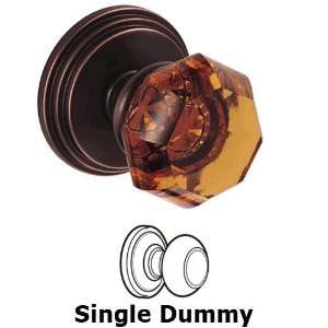  Single dummy victorian amber knob with stepped rosette in 