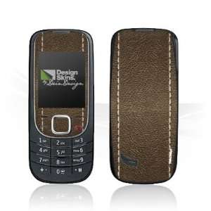  Design Skins for Nokia 2323 Classic   Brown Leather Design 